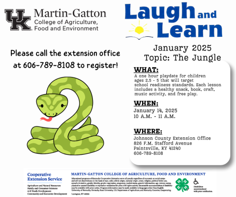 LAUGH AND LEARN PLAYDATE 2025